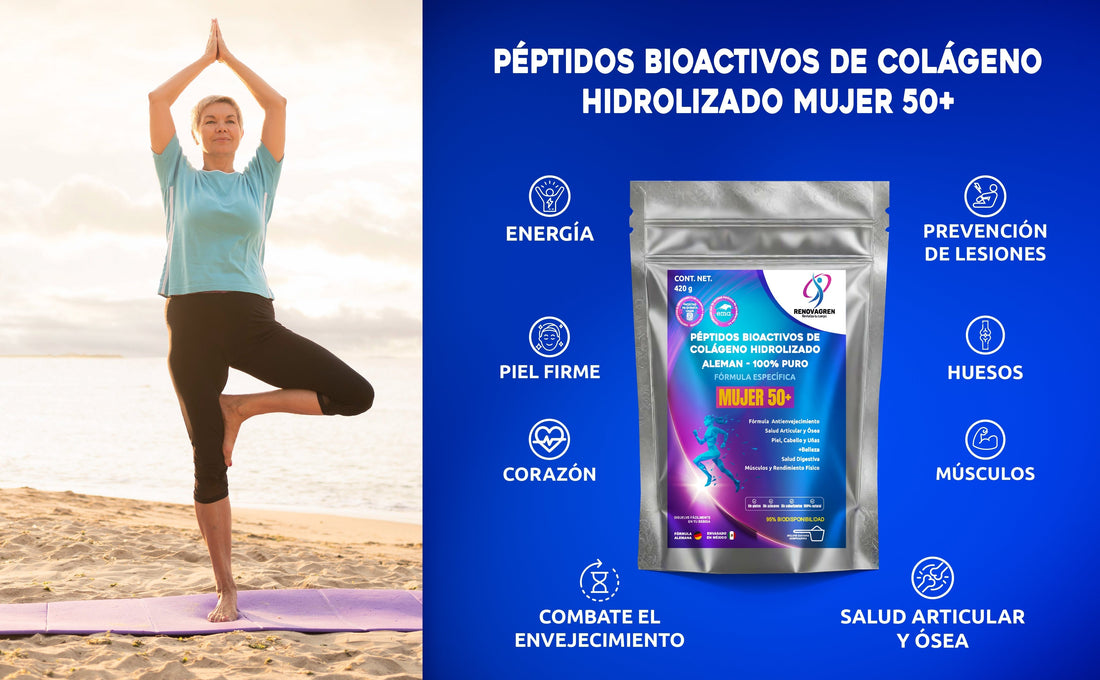 PÉPTIDOS DE COLÁGENO HIDROLIZADO ALEMÁN MUJER 50+